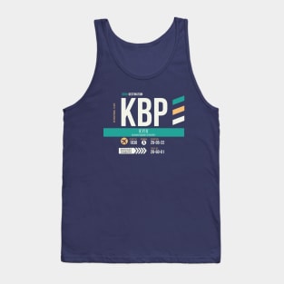 Kyiv (KBP) Airport Code Baggage Tag Tank Top